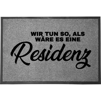 Rohožka Vstupní rohožka šedá dekorativní Dárek Pro dům Rezidence 60x40cm