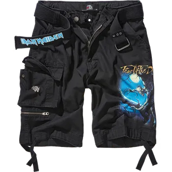 Pánské kraťasy BRANDIT kraťasy Iron Maiden Savage Shorts Fear of the Dark černé Velikost: XL