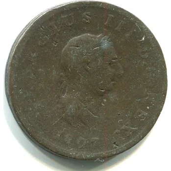 VELKÁ BRITÁNIE. 1/2 penny 1807.