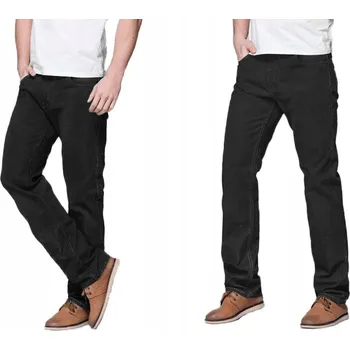 Pánské džíny BUGJO Pánské džíny Texasy Klasické rovné černé SB 31/32