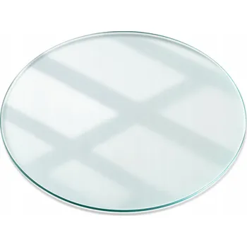 Jídelní stůl Skleněná Deska Kulatý průměr 100 cm Tvrzené Sklo Stolová Dekorativní Deska