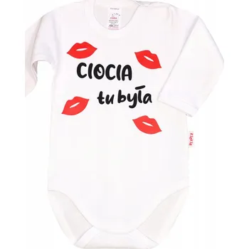 BODY NÁPIS nápis TETA TADY BYLA vel. 68 KLEKLE