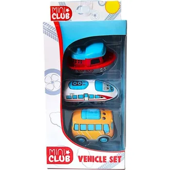 Hračka pro nejmenší Majjam Mini Club vozidlo 3ks