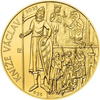 Sběratelství 2025 - PZM 10000 Kč Začátek vlády knížete Václava (1100.VÝROČÍ) 1 OZ B.K.