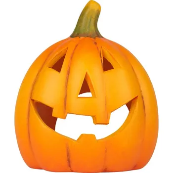 Svícen Svícen keramický Dýně vysmátá 13 x 10 x 15 cm