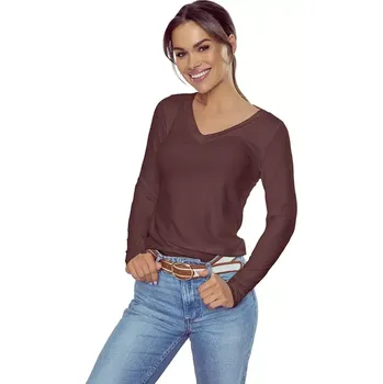 Dámské tričko Dámský top Eldar Eleonor čokoládová velikost M