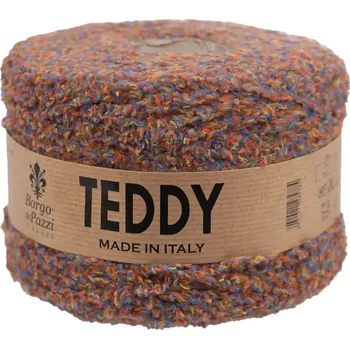 Příze Borgo de Pazzi Teddy 21 Multicolor (Špagátová žinylková příze Teddy multicolor)
