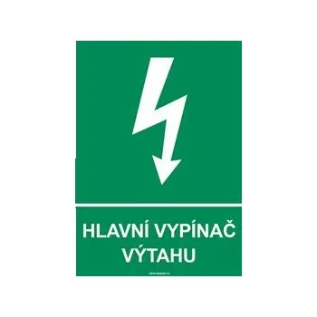 HLAVNÍ VYPÍNAČ VÝTAHU, plast 2 mm, A4