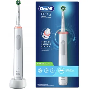 Elektrický zubní kartáček Elektrický zubní kartáček Oral-B Pro 3 3500 bílý s pouzdro