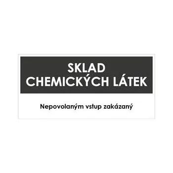 SKLAD CHEMICKÝCH LÁTEK, šedá, plast 2 mm 190x90 mm