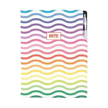 Notes - zápisník DESIGN A4 nelinkovaný - Barvy