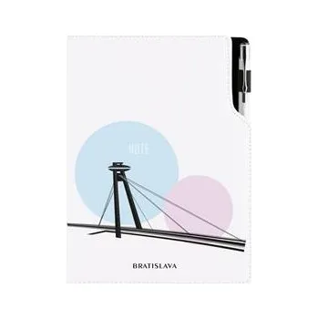 Zápisník Notes DESIGN A5 čtverečkovaný - Bratislava
