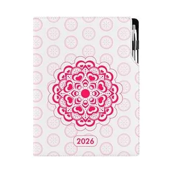 Diář Diář DESIGN týdenní A4 2026 - Mandala červená