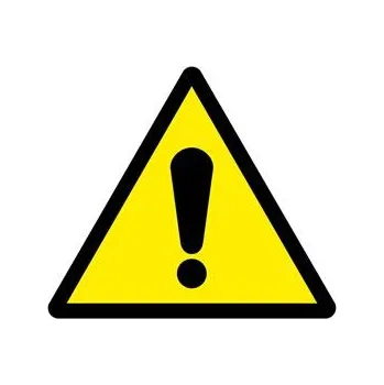 Výstraha, riziko - SYMBOL, samolepka 100x100