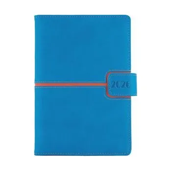 Diář Diář MAGNETIC denní A5 2026 český - modrá/oranžová