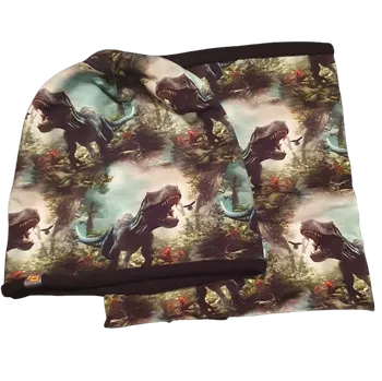 Čepice Bavlněná souprava s fleecem - Dino Barva: Dino, Velikost: 50-54