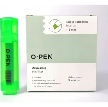 Zvýrazňovač Zelený Zvýrazňovač Open 1 ks