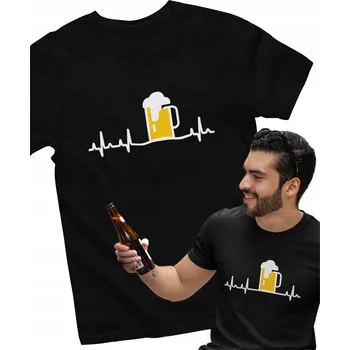 Pánská móda Pánské tričko pro pivaře EKG PIVO Dárek pro kluka, tátu, vtipné XXL