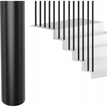Zábradlí Vnitřní zábradlí Artest kovové černé 295 cm k přišroubování