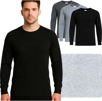 Pánské oblečení 3x PÁNSKÉ PRUHOVANÉ ZATEPLENÉ TÍLKO NA ZIMU XL/XXL tričko