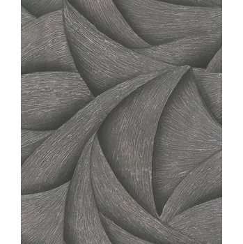 Tapeta Vliesová tapeta na zeď, černo-bronzová, grafické linie, 35505, Ritus, Marburg