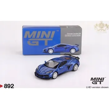 autíčko Mini GT 1:64 Chevrolet Corvette C8 Z06 2023 LHD, modrá Elkhart Lake MGT00892L