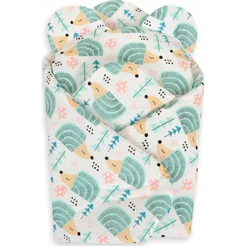 Doplněk pro panenku Zavinovačka pro panenky s polštářkem medvídka - mátové ježky