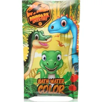 Koupelová pěna Dinopark Adventure Barva do koupele s vůní jablka - modro/zelená 80 g