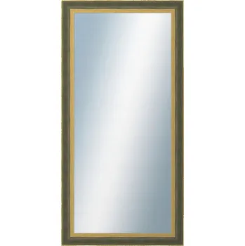 Zrcadlo DANTIK - Zrcadlo v rámu 60x120 | ZVRATNÁ zelenozlatá plast