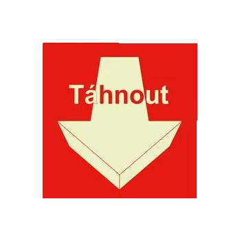 Táhnout - fotoluminiscenční tabulka, plast 2 mm 200x200 mm