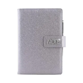 Zápisník Notes - zápisník BRILIANT A5 linkovaný - stříbrná