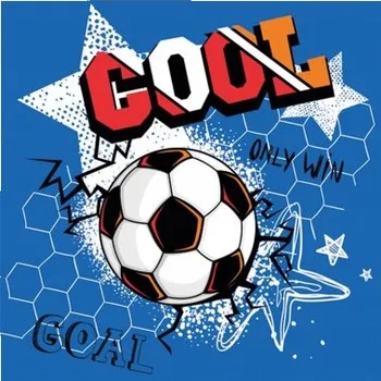 Papírový ubrousek Papírové ubrousky s MÍČEM a fotbalovým motivem pro fanoušky, 20 ks