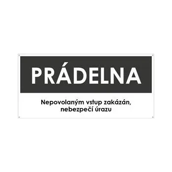 PRÁDELNA, šedá, plast s dírami 2 mm 190x90 mm