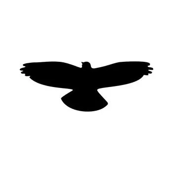 Značení Samolepka - silueta dravce - proti narážení do skla - Dravec 5, 200 x 76mm