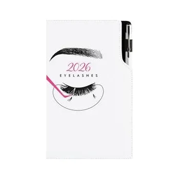 Diář Diář KOSMETICKÝ Eyelashes - DESIGN týdenní B5 2026