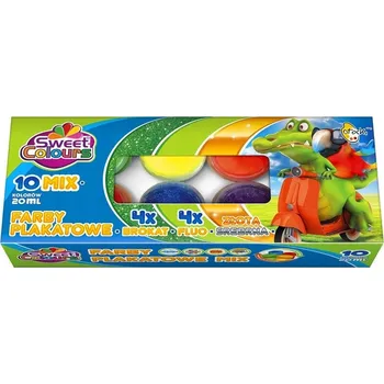 Vodová barva Plakátové barvy Sweet Colours 10 ks x 20 ml