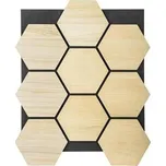 Akustický panel G21 81,5x66,5x2,1 cm plástev, přírodní dub