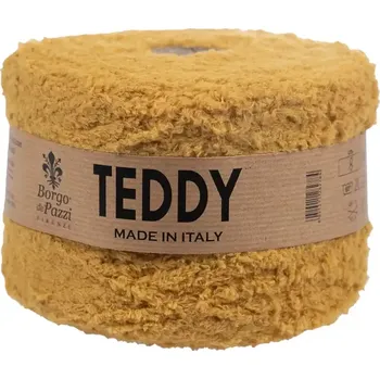 Příze Borgo de Pazzi Teddy 8 Hořčicová (Špagátová žinylková příze Teddy hořčicová)