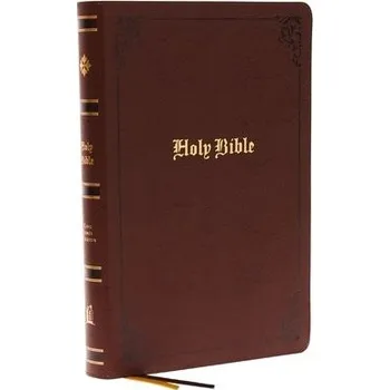 Cizojazyčná kniha KJV Holy Bible: Large Print with 53,000 Center-Column Cross References, Brown Bonded Leather, Red Letter, Comfort Print: King James Version - Thomas Nelson