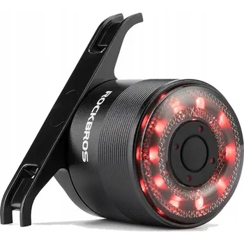 Cyklosvítilna ROCKBROS Zadní LED světlo na kolo Q1, USB nabíjení, 7 barev svícení