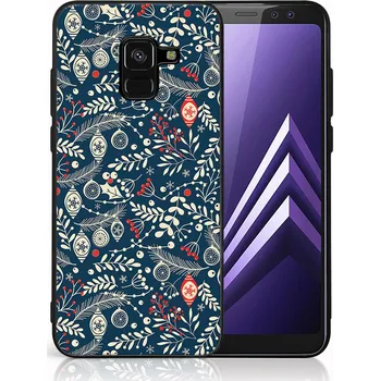 Pouzdro na tablet VSECHNONAMOBIL 123546 MY ART Kryt s vánočním designem Samsung Galaxy A8 2018 (A530) MISTLETOE (070)