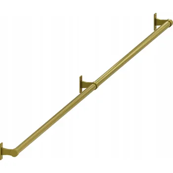 Zábradlí SCHODIŠŤOVÉ ZÁBRADLÍ MADLO NA SCHODY ZLATÉ MATNÉ fi 25mm 200 cm PORTO