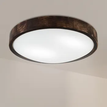 Brilagi - Stropní svítidlo CARVALHO SLIM SMOKEY 2xE27/60W/230V dub pr. 37,5 cm