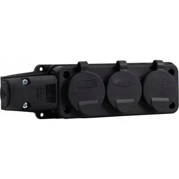 Elektrická zásuvka Prodlužovací přívodní lišta podlahová F-Elektro černá