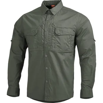Pánská košile Pentagon® Taktická košile Pentagon PLATO SHIRT Camo Green Velikost: L