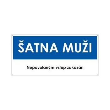 ŠATNA MUŽI, modrá, plast s dírami 2 mm 190x90 mm