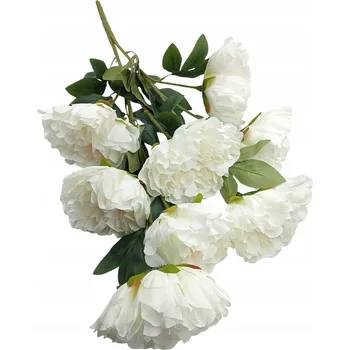 umělá květina UMĚLÁ PIVOŇKA VELKÁ KYTICE PRO ARANŽMÁ DO VÁZY DEKORACE KVALITA XXL 70CM