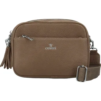 Kabelka Trendy malá dámská koženková crossbody Kirikay, tmavě hnědá