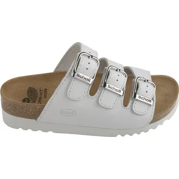 Dámská zdravotní obuv Scholl RIO WEDGE - dámské zdravotní pantofle barva bílá Velikost: 40