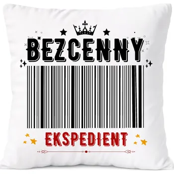 Polštář Dárek Polštář Agent s potiskem v bílém PoliDraw